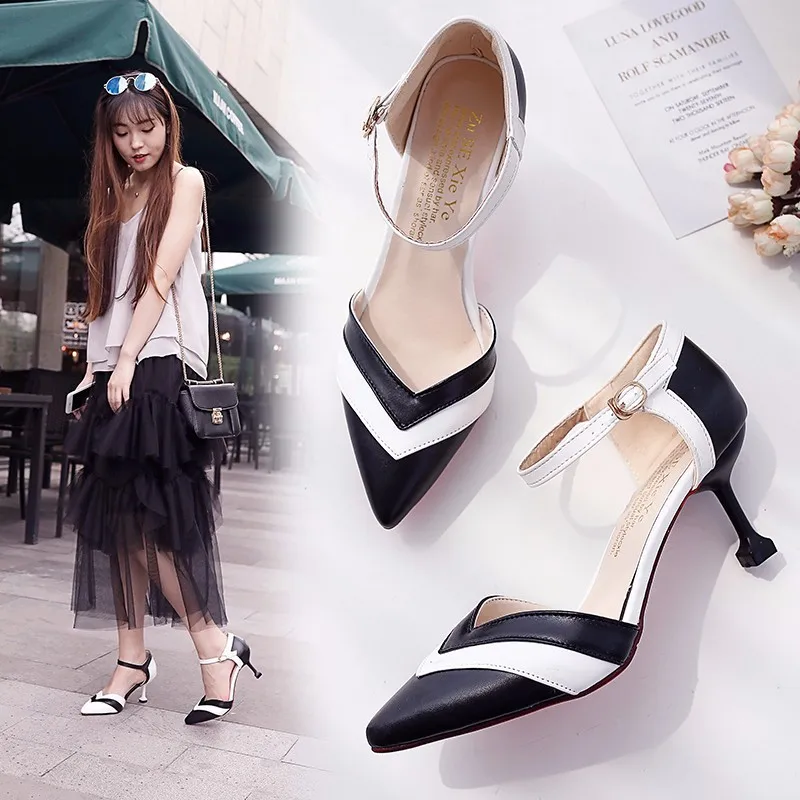 2018 Summer New Style Straight Line Buckled Pointed High Heel Shoes Korean-style Versitile Fashion Thin Heeled WOMEN'S Sandals
2018 Summer New Style Straight Line Buckled Pointed High Heel Shoes Korean-style Versitile Fashion Thin Heeled WOMEN'S Sandals