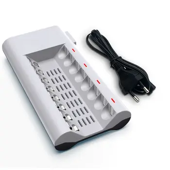 8 Slots Smart Intelligent Charger Fast Charging Device with LED Display for AA/AAA Ni-MH/Ni-Cd Rechargeable Battery
8 Slots Smart Intelligent Charger Fast Charging Device with LED Display for AA/AAA Ni-MH/Ni-Cd Rechargeable Battery