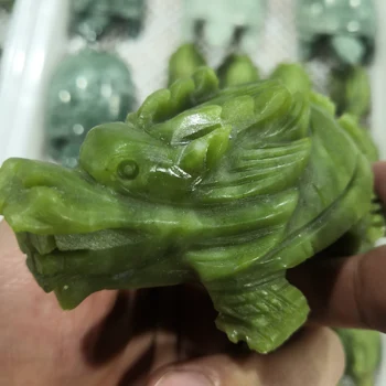 1pc Natural Xiuyu Jade Carved Dragon Head Turtle Mineral Stones And Crystals Stones Collection Gift Home Decoration
1pc Natural Xiuyu Jade Carved Dragon Head Turtle Mineral Stones And Crystals Stones Collection Gift Home Decoration