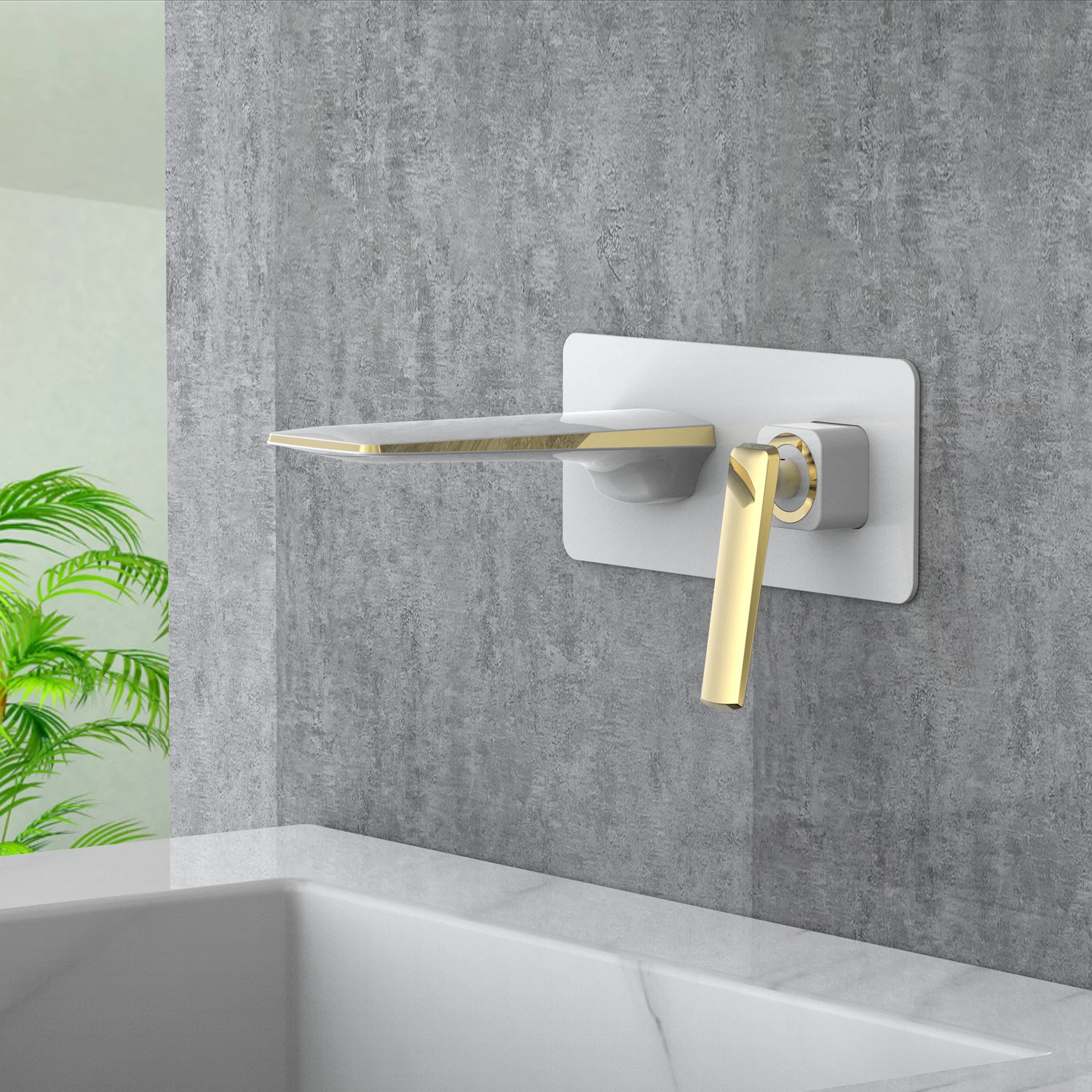 Beautiful Top Quality Wall Mounted Brass Bathroom sink faucet White gold/Black/Rose gold/Chrome Basin Mixer Tap Luxury Fashion
Beautiful Top Quality Wall Mounted Brass Bathroom sink faucet White gold/Black/Rose gold/Chrome Basin Mixer Tap Luxury Fashion