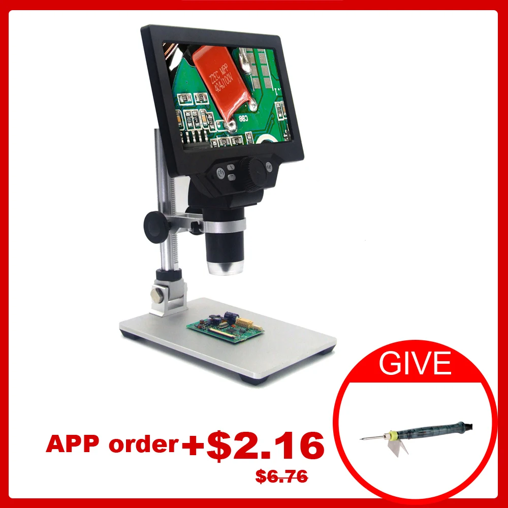 KKMOON G1200 Digital Microscope 12MP 1-1200X Microscope for Soldering Electronic Microscopes Continuous Amplification Magnifier
KKMOON G1200 Digital Microscope 12MP 1-1200X Microscope for Soldering Electronic Microscopes Continuous Amplification Magnifier