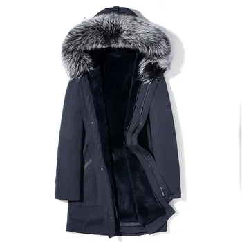 Real Fur Coat Men's Winter Jacket Natural Rabbit Fur Liner Parka Men Fox Fur Collar Warm Jackets Plus Size MG-1816007 Y1684 
Real Fur Coat Men's Winter Jacket Natural Rabbit Fur Liner Parka Men Fox Fur Collar Warm Jackets Plus Size MG-1816007 Y1684