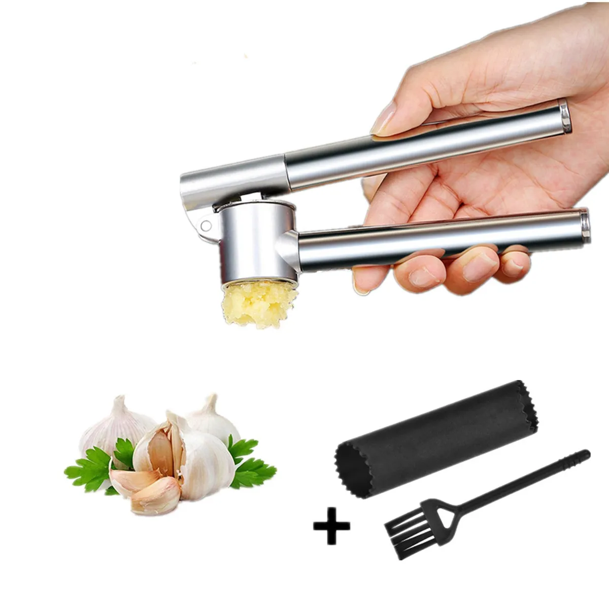 Stainless Steel Garlic Press Crusher Vegetables Ginger Squeezer Easy Clean Rust-proof Labor-saving Presser Garlic Crush
Stainless Steel Garlic Press Crusher Vegetables Ginger Squeezer Easy Clean Rust-proof Labor-saving Presser Garlic Crush