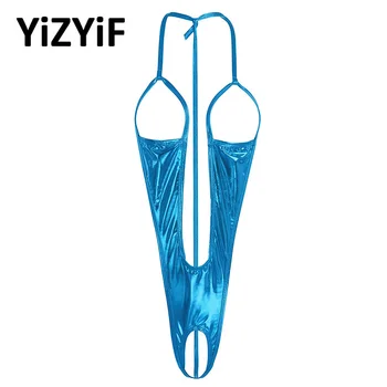 Women Swimsuits One Piece Swimwear Bodysuit Patent Leather Swimming Suit Open Bust Crotchless Bodysuit Sleepwear Nightwear
Women Swimsuits One Piece Swimwear Bodysuit Patent Leather Swimming Suit Open Bust Crotchless Bodysuit Sleepwear Nightwear