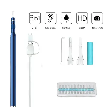 Otoscope Camera Type C 720P Endoscope HD Visual Ear Spoon EarPick Ear Cleaner Camera Android Endoscope Cleaning Borescope
Otoscope Camera Type C 720P Endoscope HD Visual Ear Spoon EarPick Ear Cleaner Camera Android Endoscope Cleaning Borescope
