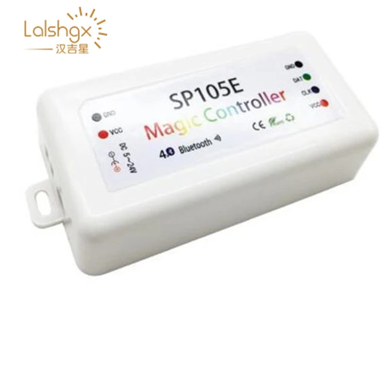 SP105E Magic Controller Bluetooth 4.0 DC5-24V 2048 Pixels for WS2811 2812 2801 6803 IC LED Strip Support IOS / Android APP
SP105E Magic Controller Bluetooth 4.0 DC5-24V 2048 Pixels for WS2811 2812 2801 6803 IC LED Strip Support IOS / Android APP