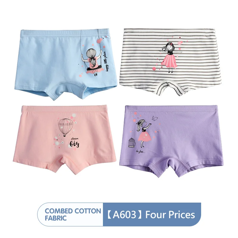 Soft Cotton Girls Panties Teenage Cartoon Underwears Boxers Soft Breathable Briefs Children Clothes Pantys Pack
Soft Cotton Girls Panties Teenage Cartoon Underwears Boxers Soft Breathable Briefs Children Clothes Pantys Pack