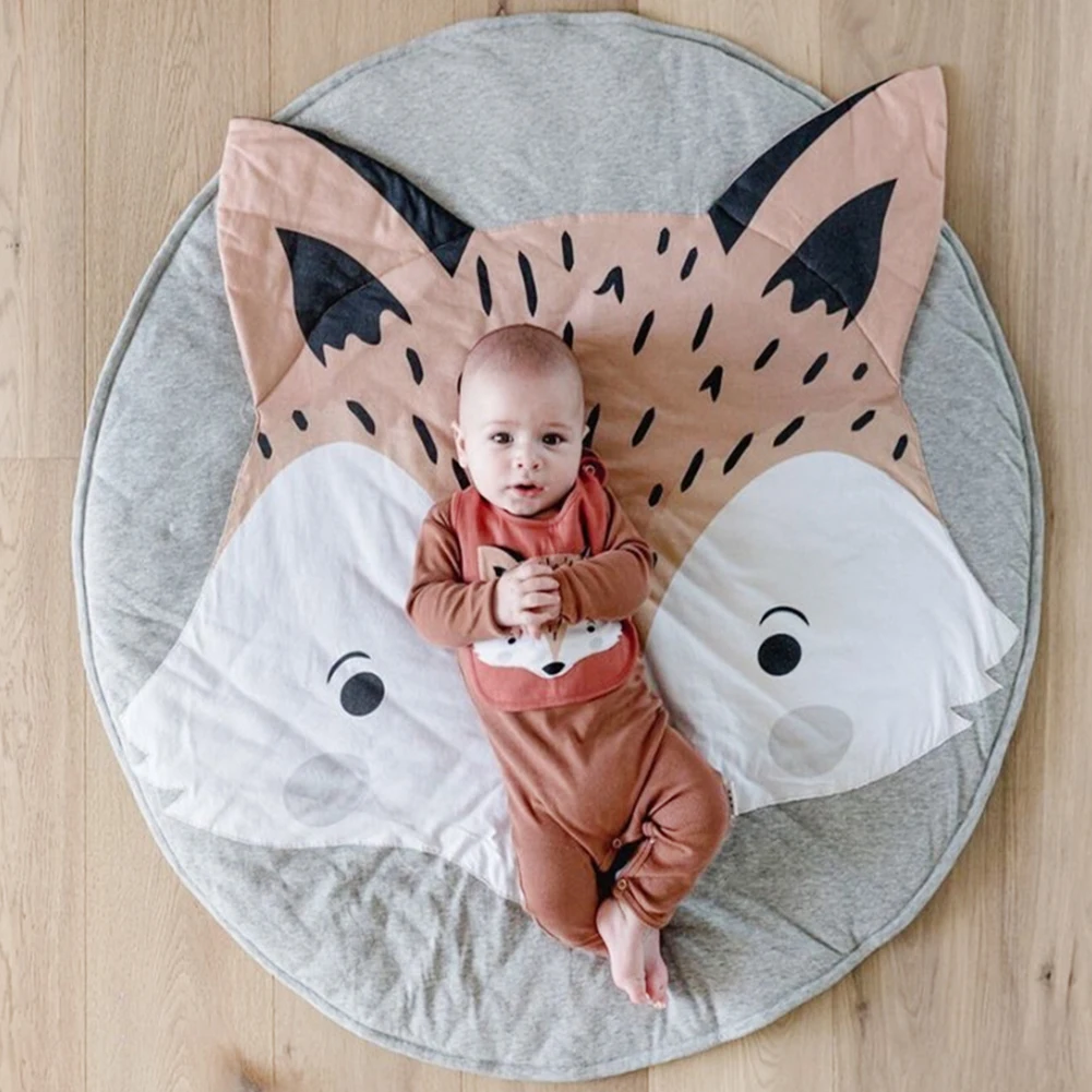 Детский игровой коврик мягкое Хлопковое одеяло для ползания младенцев