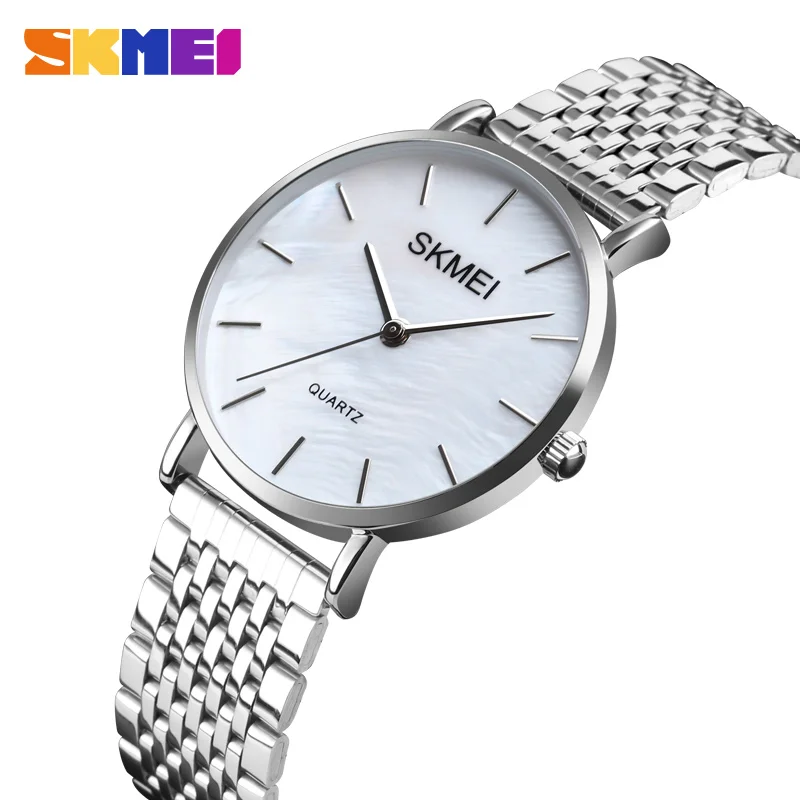 SKMEI Luxury Fashion Silver Quartz Watch Women Stainless Steel Watchband High Quality Casual Wristwatch Gift for Female Clock
SKMEI Luxury Fashion Silver Quartz Watch Women Stainless Steel Watchband High Quality Casual Wristwatch Gift for Female Clock