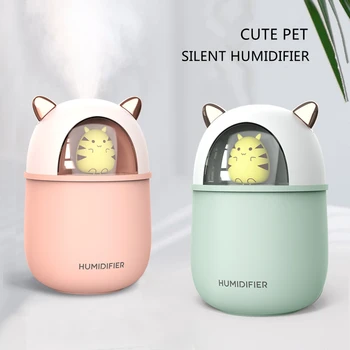 USB Humidifier 300ml Cute Pet Ultrasonic Cool Mist Aroma Air Oil Diffuser Romantic LED Lights Humidificador Nano Spray for Home
USB Humidifier 300ml Cute Pet Ultrasonic Cool Mist Aroma Air Oil Diffuser Romantic LED Lights Humidificador Nano Spray for Home