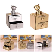 My First Tooth & Curl Box Silver/Gold Metal Art Craft Organizer Souvenir Gift Baby Keepsake Bear Elephant Design Holder Case
My First Tooth & Curl Box Silver/Gold Metal Art Craft Organizer Souvenir Gift Baby Keepsake Bear Elephant Design Holder Case