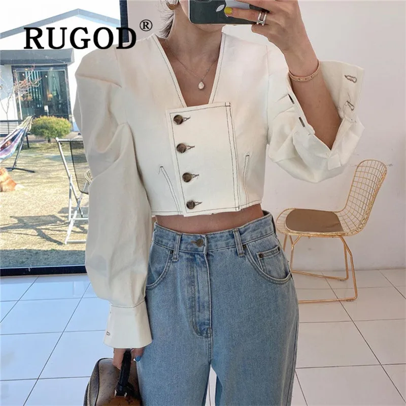 Vintage White Shirt for Women Button Stylish Long sleeve Short Blouse Korean Style Official Ladies 2020 New Fashion Casual Chic
Vintage White Shirt for Women Button Stylish Long sleeve Short Blouse Korean Style Official Ladies 2020 New Fashion Casual Chic