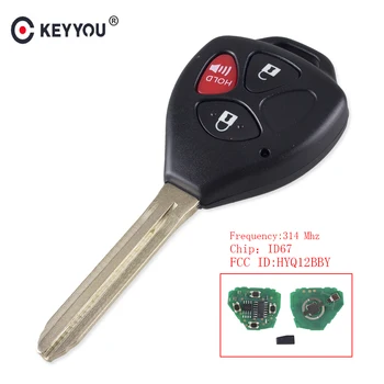 KEYYOU 4 Button Remote Key Fob ASK HyQ12BBY 314.4 Mhz with ID 67 Chip For Toyota Camry Avalon Corolla Matrix RAV4 Venza Yaris
KEYYOU 4 Button Remote Key Fob ASK HyQ12BBY 314.4 Mhz with ID 67 Chip For Toyota Camry Avalon Corolla Matrix RAV4 Venza Yaris