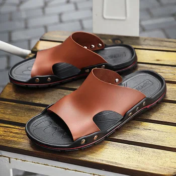 Mazefeng Casual Famous Brand 2020 Men Sandals Shoes Slippers Summer Flip Flops Beach Men Shoes Leather Sandalias Zapatos Hombre
Mazefeng Casual Famous Brand 2020 Men Sandals Shoes Slippers Summer Flip Flops Beach Men Shoes Leather Sandalias Zapatos Hombre