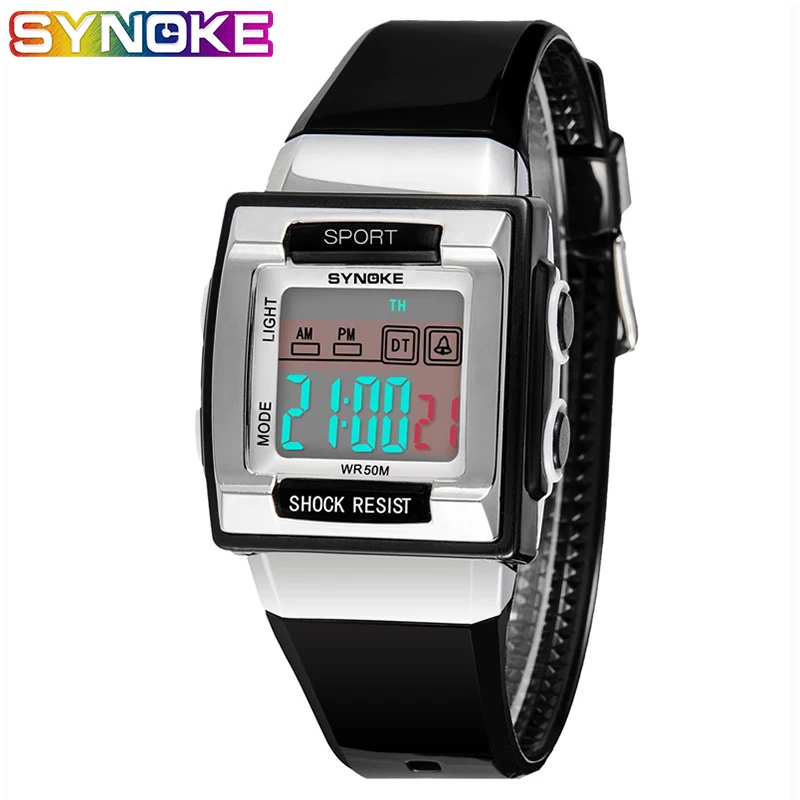 Hot Sale New Children's Watch Luminous Waterproof Shockproof Drop Black Square Digital Watch Student Watch Gift for Children
Hot Sale New Children's Watch Luminous Waterproof Shockproof Drop Black Square Digital Watch Student Watch Gift for Children