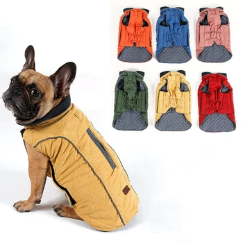 High Quality Dog Clothes Quilted Dog Coat Water Repellent Winter Dog Pet Jacket Vest Retro Cozy Warm Pet Outfit Clothes Big Dogs
High Quality Dog Clothes Quilted Dog Coat Water Repellent Winter Dog Pet Jacket Vest Retro Cozy Warm Pet Outfit Clothes Big Dogs