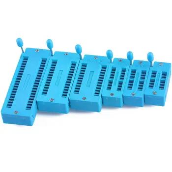 6PC Universal 14/16/18/24/28/40 pin IC Test Universal ZIF Socket Hot Home Improvement 
6PC Universal 14/16/18/24/28/40 pin IC Test Universal ZIF Socket Hot Home Improvement