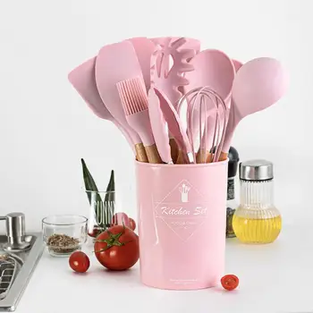 11PCS Silicone Kitchenware Cooking Utensils Set Heat Resistant Kitchen Non-Stick Cooking Utensils Baking Tools With Storage Box
11PCS Silicone Kitchenware Cooking Utensils Set Heat Resistant Kitchen Non-Stick Cooking Utensils Baking Tools With Storage Box