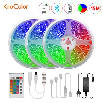 Led Strip Light SMD 2835 Bluetooth controller + 24-Key IR controller Waterproof 15M Mobile APP control
Led Strip Light SMD 2835 Bluetooth controller + 24-Key IR controller Waterproof 15M Mobile APP control