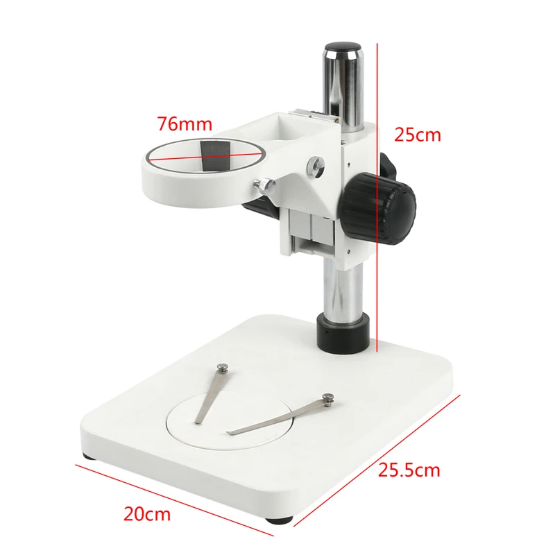 Trinocular Microscope Binocular Microscope Stereo Microscope Adjustable Table Working Stand Holder + 76mm Ring Holde
Trinocular Microscope Binocular Microscope Stereo Microscope Adjustable Table Working Stand Holder + 76mm Ring Holde