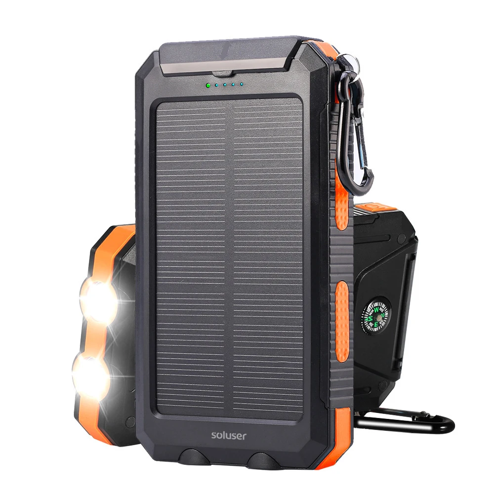 Dual USB Waterproof Solar Power Bank with SOS LED Light Portable Charger Powerbank for iPhone 15 14 13 iPad Smartphone 20000mAh
Dual USB Waterproof Solar Power Bank with SOS LED Light Portable Charger Powerbank for iPhone 15 14 13 iPad Smartphone 20000mAh