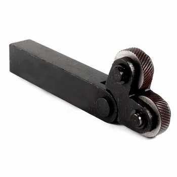 Steel Cutter Knurling Tool Kit Double Linear Knurl Wheels 7Pcs Useful Spare Part