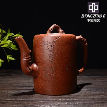 In Purple Yixing Old Dark-red Enameled Pottery Teapot Taiwan Backflow One Factory The Cultural Revolution Kettle Manual Imitate
In Purple Yixing Old Dark-red Enameled Pottery Teapot Taiwan Backflow One Factory The Cultural Revolution Kettle Manual Imitate