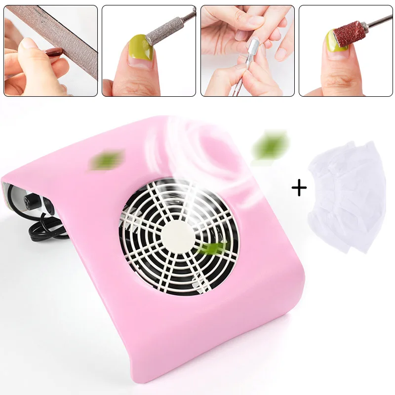 Powerful Nail Dust Suction Collector Vacuum Cleaner Manicure Tools with 2 Nail Dust Collecting Bags Nail Art Equipment
Powerful Nail Dust Suction Collector Vacuum Cleaner Manicure Tools with 2 Nail Dust Collecting Bags Nail Art Equipment