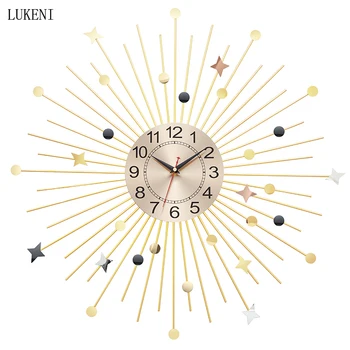 Mute Quartz Clock Simple Wall Clock Living Room Personality Creative Light Luxury European Modern Fashion Clock Bedroom Home
Mute Quartz Clock Simple Wall Clock Living Room Personality Creative Light Luxury European Modern Fashion Clock Bedroom Home