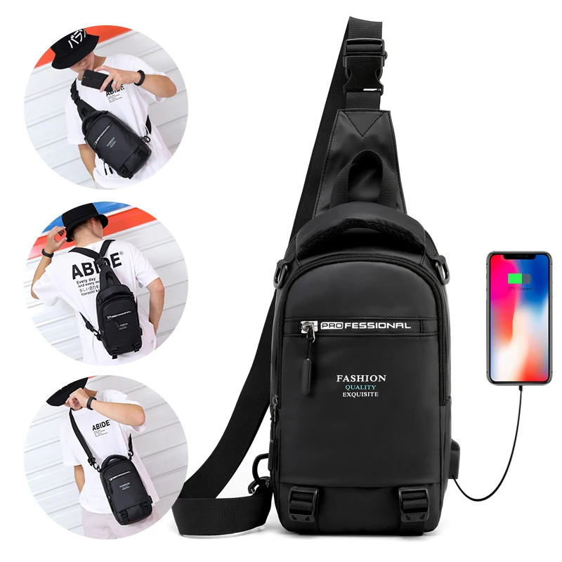 Men Sling Rucksack Bag One Shoulder Backpack Multi-Layer USB Charging Male Cross Body High Quality Nylon Messenger Chest Bags
Men Sling Rucksack Bag One Shoulder Backpack Multi-Layer USB Charging Male Cross Body High Quality Nylon Messenger Chest Bags
