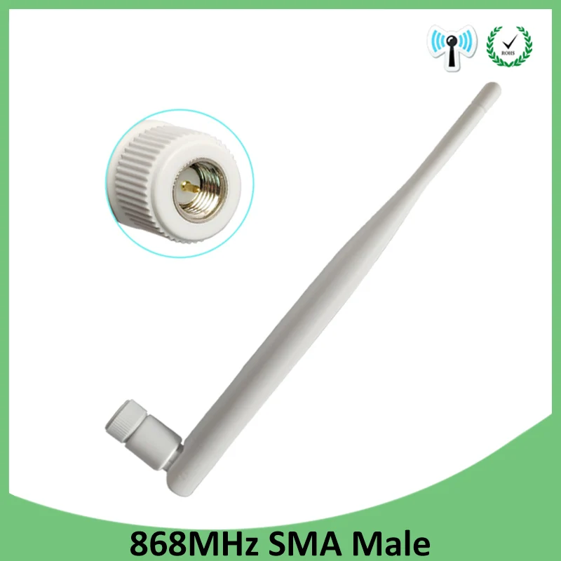 GWS 10 PCS 868mhz antenna 5dbi sma male 915mhz lora antene pbx iot module lorawan white GSM signal receiver antena
GWS 10 PCS 868mhz antenna 5dbi sma male 915mhz lora antene pbx iot module lorawan white GSM signal receiver antena