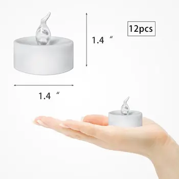 12pcs Flickering LED Candle Lights With Remote Control Flameless Electric Tealight 28TC
12pcs Flickering LED Candle Lights With Remote Control Flameless Electric Tealight 28TC