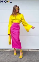 Linen Long Bodycon Skirts Women Sexy Single Button High Waist Slit Midi Skirts Elegant Autumn Office Ladies Pink Skirts 
Linen Long Bodycon Skirts Women Sexy Single Button High Waist Slit Midi Skirts Elegant Autumn Office Ladies Pink Skirts