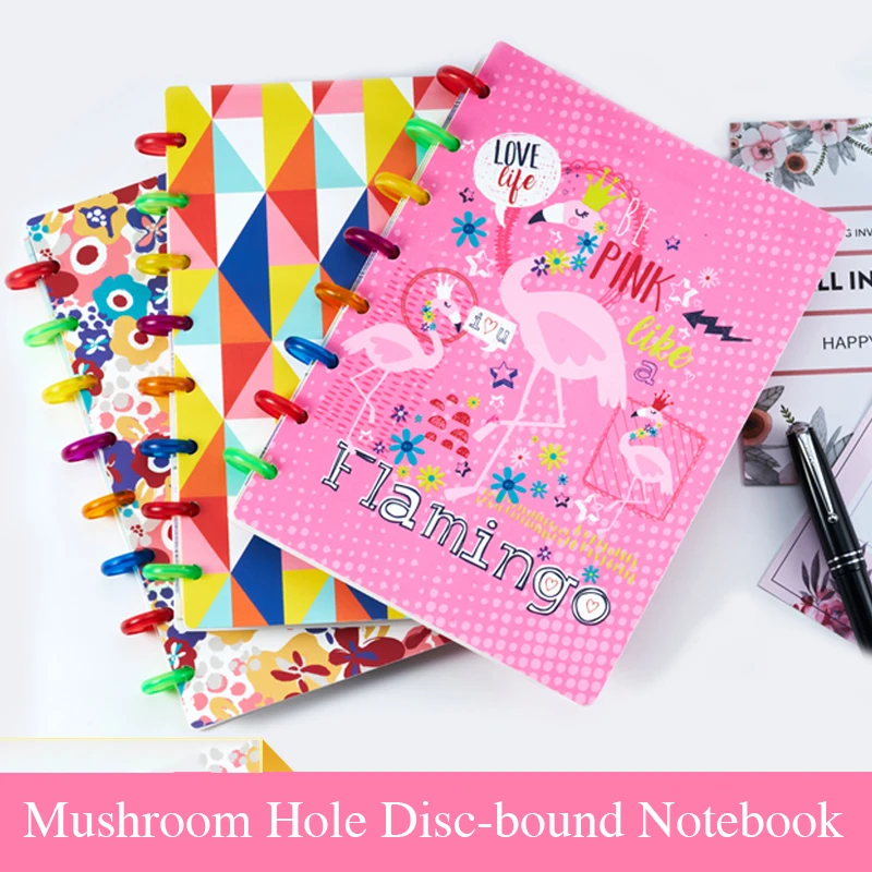 A5 B6 Mushroom Hole Disc-bound Notebook Disc Rings Binder Planner Refillable Notebooks School Office Stationery 80 Sheets
A5 B6 Mushroom Hole Disc-bound Notebook Disc Rings Binder Planner Refillable Notebooks School Office Stationery 80 Sheets