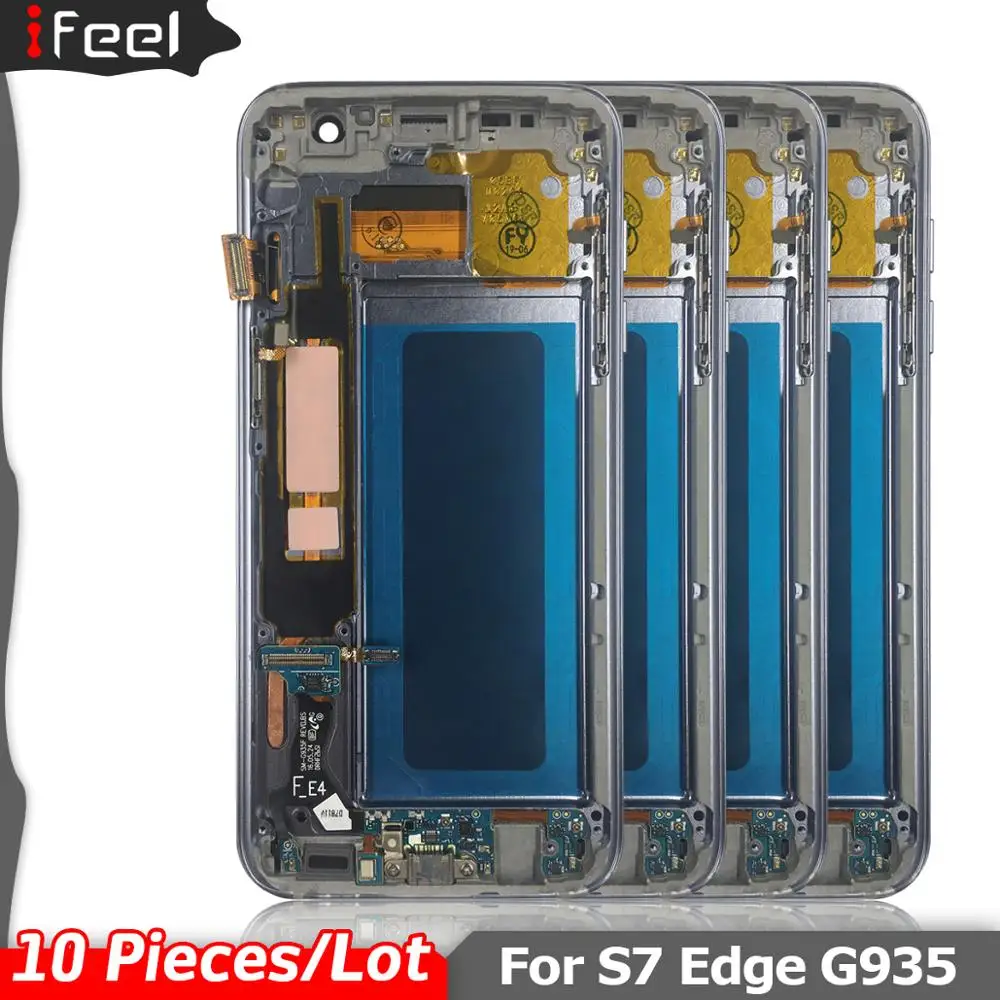 10 Pieces/Lot LCD for SAMSUNG Galaxy s7 edge G935 G935F LCD Display + Touch Screen Digitizer With Frame
10 Pieces/Lot LCD for SAMSUNG Galaxy s7 edge G935 G935F LCD Display + Touch Screen Digitizer With Frame