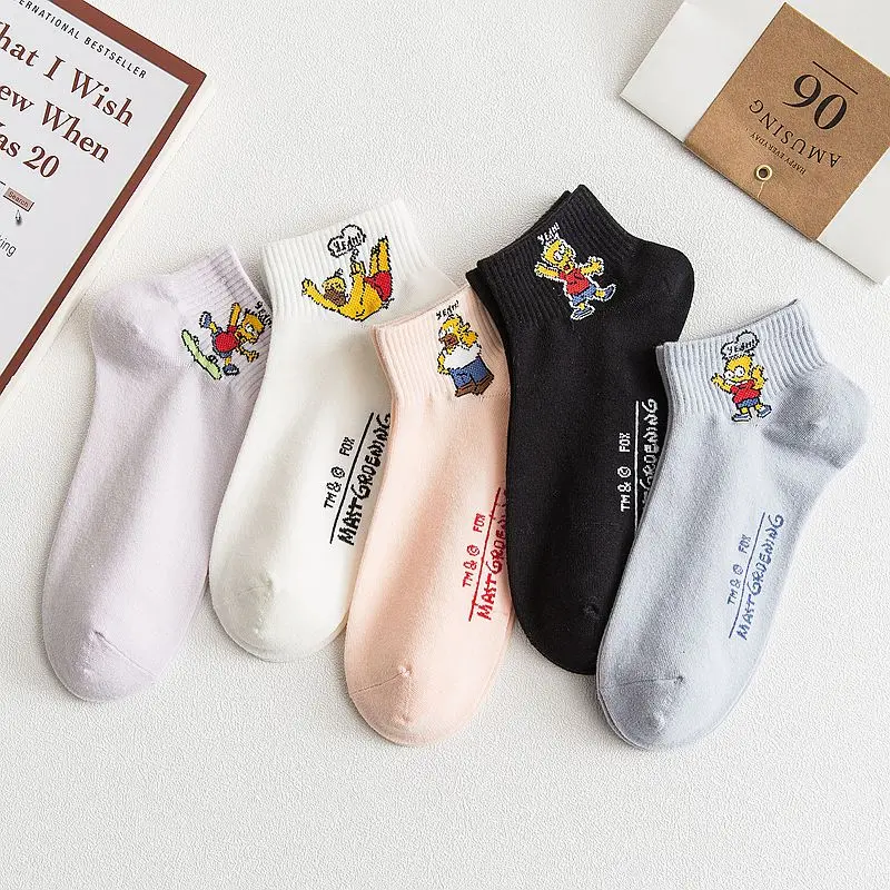 Women's Invisible Socks Simpsons Cartoon Cotton Plain Comfortable Standard Fashion Funny Socks Popular in Europe America Hip-hop
Women's Invisible Socks Simpsons Cartoon Cotton Plain Comfortable Standard Fashion Funny Socks Popular in Europe America Hip-hop