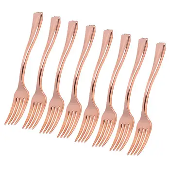 24pcs Disposable Mini Size Forks Fruit Dessert Pudding Forks Party Supplies for Restaurant KTV (Rose Gold/Golden) 
24pcs Disposable Mini Size Forks Fruit Dessert Pudding Forks Party Supplies for Restaurant KTV (Rose Gold/Golden)
