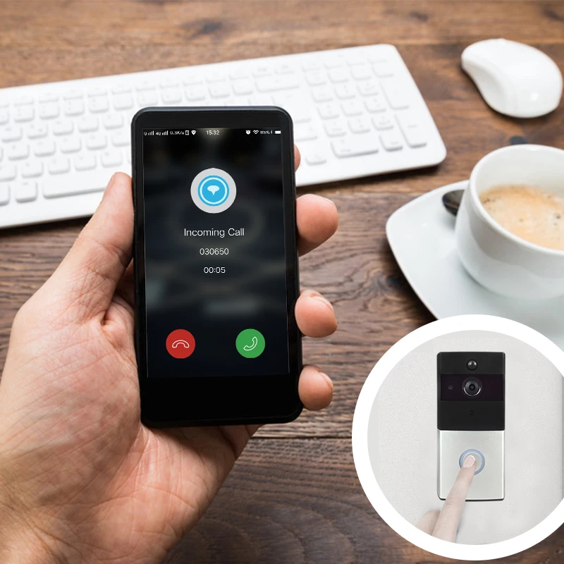 Видеодомофон Keeper домофон с Wi Fi беспроводной дверной звонок камера безопасности