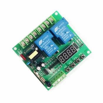 220 V motor forward and reverse control / board / wireless remote control relay delay timing cycle module
220 V motor forward and reverse control / board / wireless remote control relay delay timing cycle module