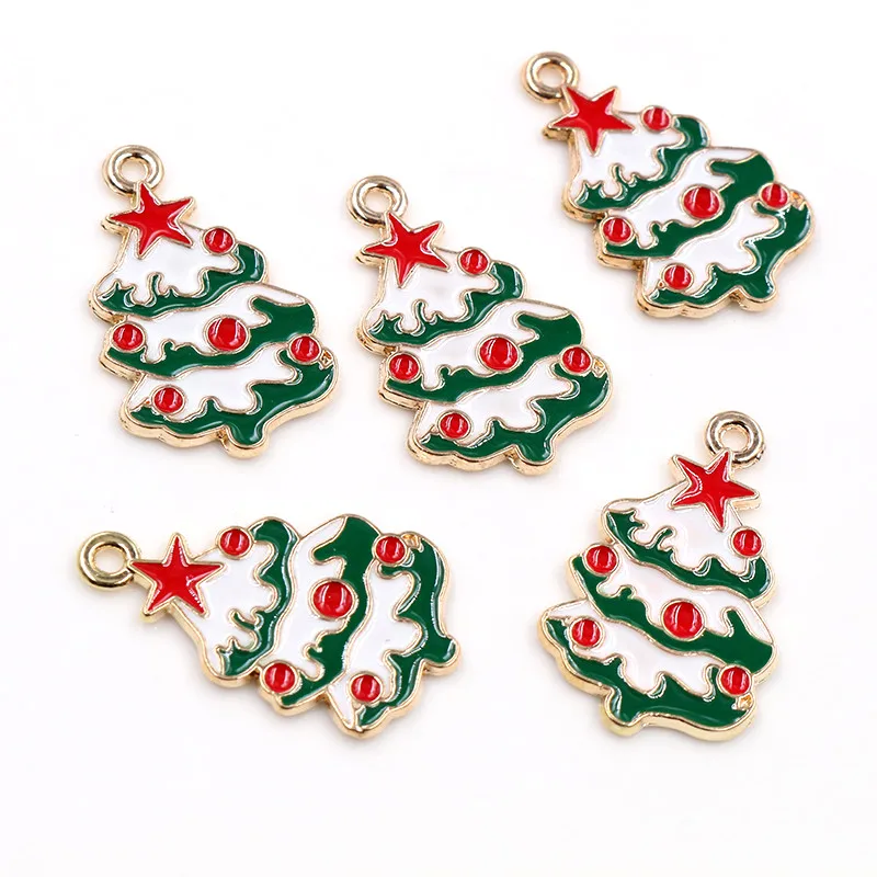 10pcs Enamel Christmas Charm Pendant for DIY Jewelry Making Necklace Bracelet Earring Findings Alloy Craft Jewelry Supplies 10pcs Enamel Christmas Charm Pendant for DIY Jewelry Making Necklace Bracelet Earring Findings Alloy Craft Jewelry Supplies