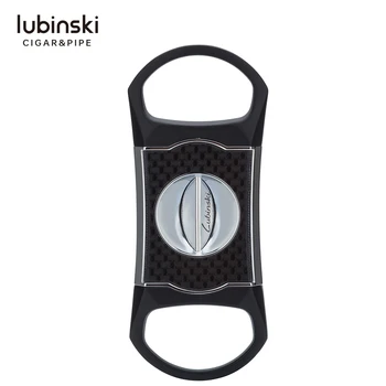 LUBINSKI Carbon Fiber V-Cut Cigar Cutter Stainless Steel Blade Gift box 
LUBINSKI Carbon Fiber V-Cut Cigar Cutter Stainless Steel Blade Gift box