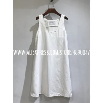Women's casual skirt summer fashion dress round neck vest bottoming dress 2020 new high quality Casual loose denim cotton dress 
Women's casual skirt summer fashion dress round neck vest bottoming dress 2020 new high quality Casual loose denim cotton dress