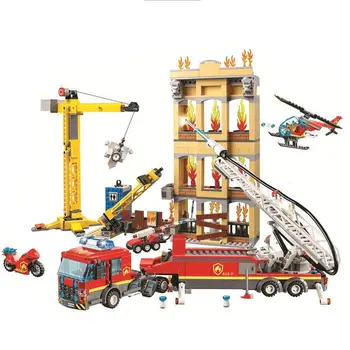 2019 New Lepining City Arctic Downtown Fire Brigade Ladder Truck Figure Building Block Bricks Christmas Gift 60216
2019 New Lepining City Arctic Downtown Fire Brigade Ladder Truck Figure Building Block Bricks Christmas Gift 60216