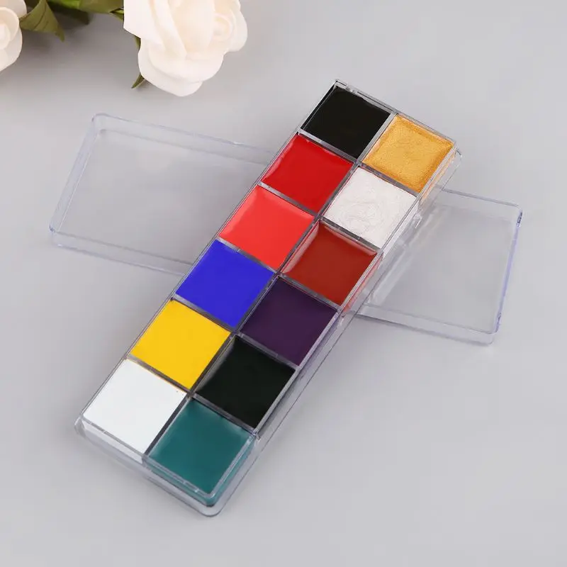 Professional Face Body 12 Colors Oil Painting Paint Pigment for Beauty Kit Makeup Cosmetic Supplies
Professional Face Body 12 Colors Oil Painting Paint Pigment for Beauty Kit Makeup Cosmetic Supplies
