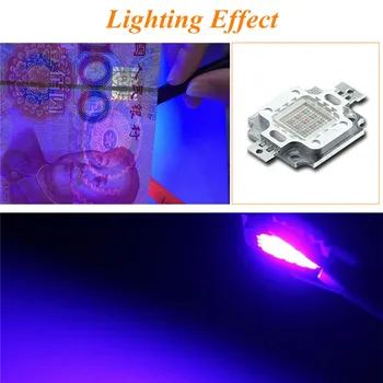 10W UV Purple LED COB Bead Light High Power Ultraviolet DIY Lamp Chip Sterilizing Accessory Disinfection Germicidal Lantern
10W UV Purple LED COB Bead Light High Power Ultraviolet DIY Lamp Chip Sterilizing Accessory Disinfection Germicidal Lantern