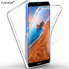 Corpo inteiro caso de armadura transparente para xiaomi mi 9 t 9 se a1 a2 lite a3 redmi 8 go 7a 6a 8a nota 8 7 6 5 pro 10 8 t à prova de choque capa(China)