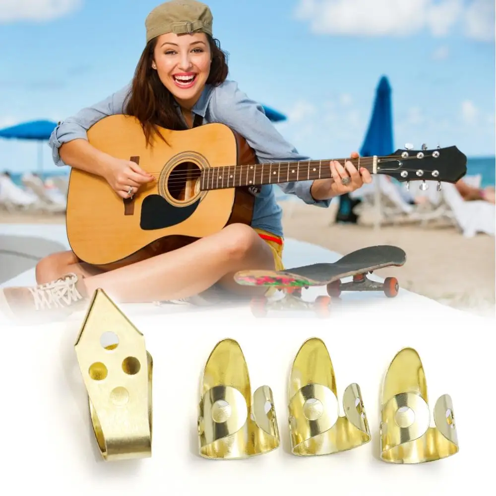 Nail Picks Guitar Picks Metal Finger Ring Protection Plectrum Thumb Forefinger Picks for Guitar Bass
Nail Picks Guitar Picks Metal Finger Ring Protection Plectrum Thumb Forefinger Picks for Guitar Bass