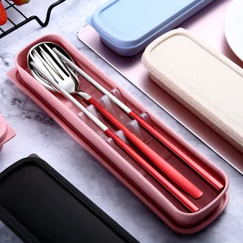 ADOREHOUSE Portable Dinner Set Fork Spoon Knife Set Travel Steel Box Stainless Cutlery Tableware Straw Utensils Wheat Reusable
ADOREHOUSE Portable Dinner Set Fork Spoon Knife Set Travel Steel Box Stainless Cutlery Tableware Straw Utensils Wheat Reusable