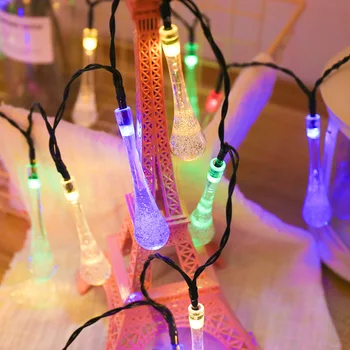 WENHSIN 20 LED Water Drop String Fairy Light Waterproof Solar String Light Outdoor Holiday Christmas Party Decorative Solar Lamp
WENHSIN 20 LED Water Drop String Fairy Light Waterproof Solar String Light Outdoor Holiday Christmas Party Decorative Solar Lamp