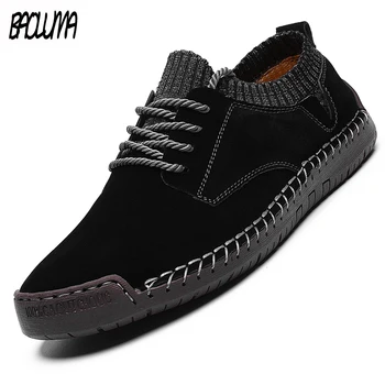 Classic Men's Casual Shoes Outdoor Lace-up Mens Shoes Suede Leather Mens Style Shoes Comfortable Breathable Men's Walking Shoes 
Classic Men's Casual Shoes Outdoor Lace-up Mens Shoes Suede Leather Mens Style Shoes Comfortable Breathable Men's Walking Shoes